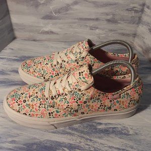 Vans Camden Floral Print Sneakers Woman size 8.5